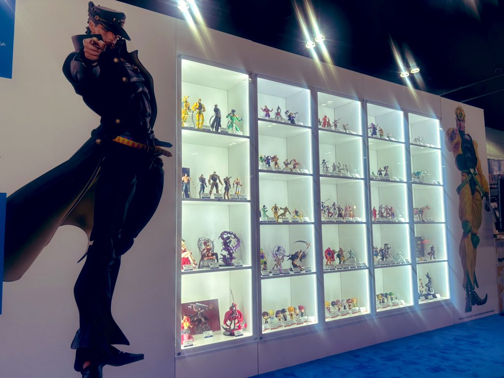 medicos_et_j's tweet photo. 【Only 1 day until #AX2024 !!】
Tomorrow is the opening day of Anime Expo 2024!
We’re ready for your visit at booth No. 2926!!
Sale of 150-pieces only Limited Crystal Edition Jotaro figure at $300!!
Also, sale and exhibition of JoJo figures at the venue!!
We hope to see you soon!!
https://t.co/UrFXYxS86B
#jojo
#ジョジョ
#超像可動