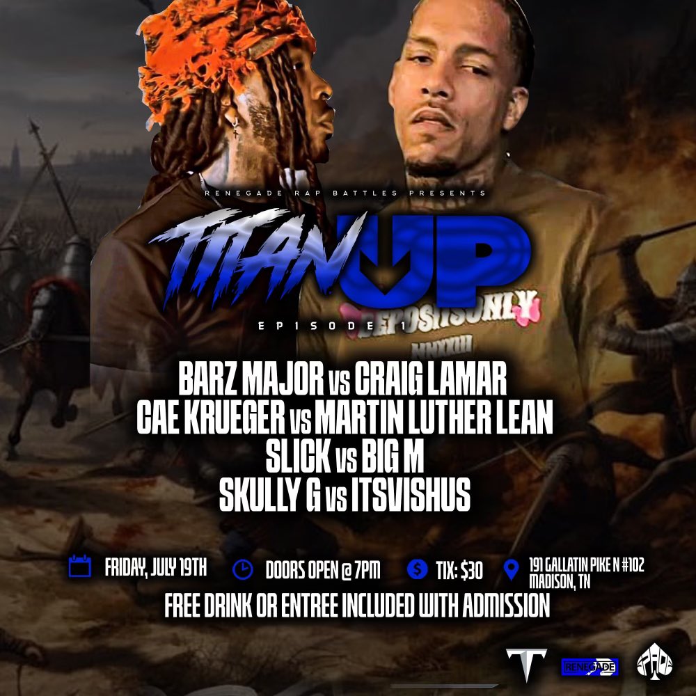 Barz Major Vs Craig Lamar 07/19/24 
Back Outside wit no curfew u hea 👂 me
