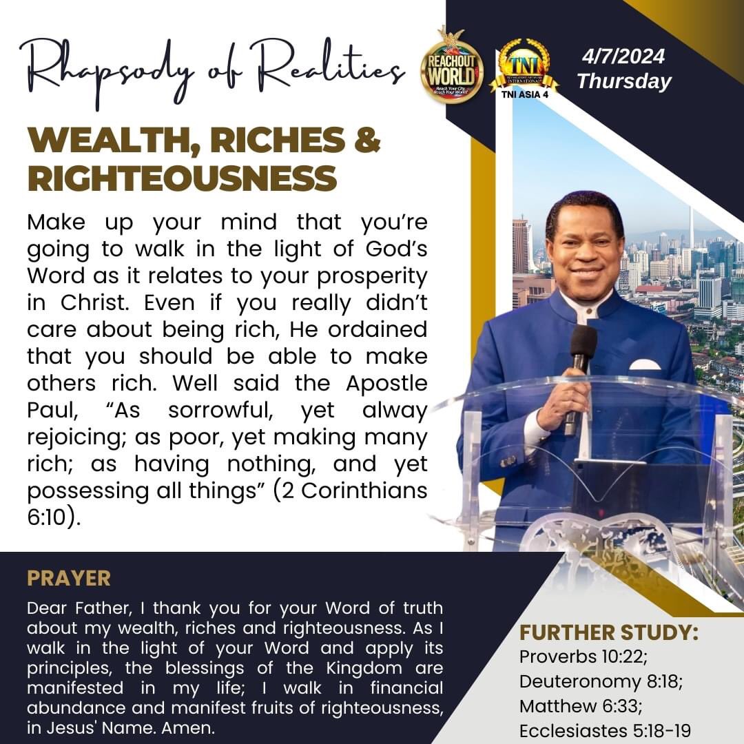 mercy_fransic's tweet image. Rhapsody Of Realities