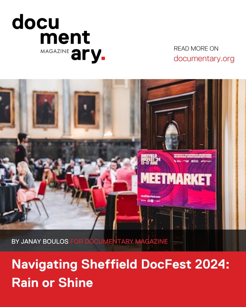 Janay Boulos (<a href="/JBJourno/">Janay Boulos</a>) tells us how to navigate Sheffield DocFest, a journey that demands endurance, strategic planning, and a balance between managing expectations and seizing opportunities. Read the full article at #DocumentaryMag: documentary.org/online-feature….