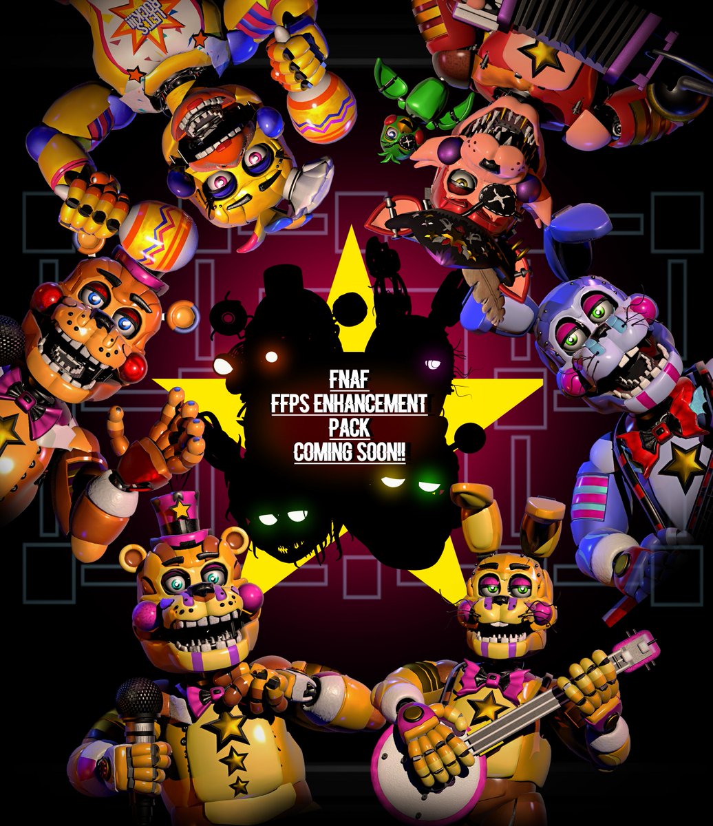bunzsito's tweet photo. [C4D] FFPS Enhancement Pack 1 is coming soon!

🍕Thank Ya for the support band!, I want to attend to my other FNaF projects including ports, so I will separate the parts of this project to upload various content 🌙

> Models: FNaFHW/AR edits by me.
#FNAF #fivenightsfreddys #3D https://t.co/d52nRdT9Mh