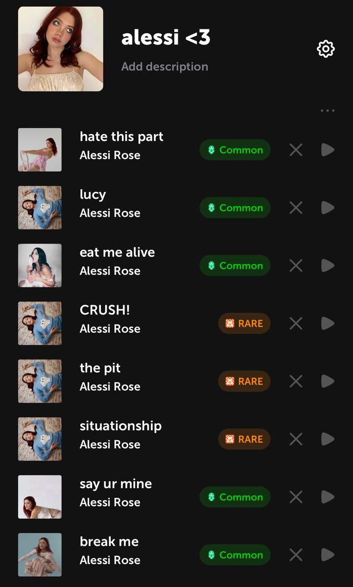 not to brag but i do have alessi rose’s entire discography on soundmap