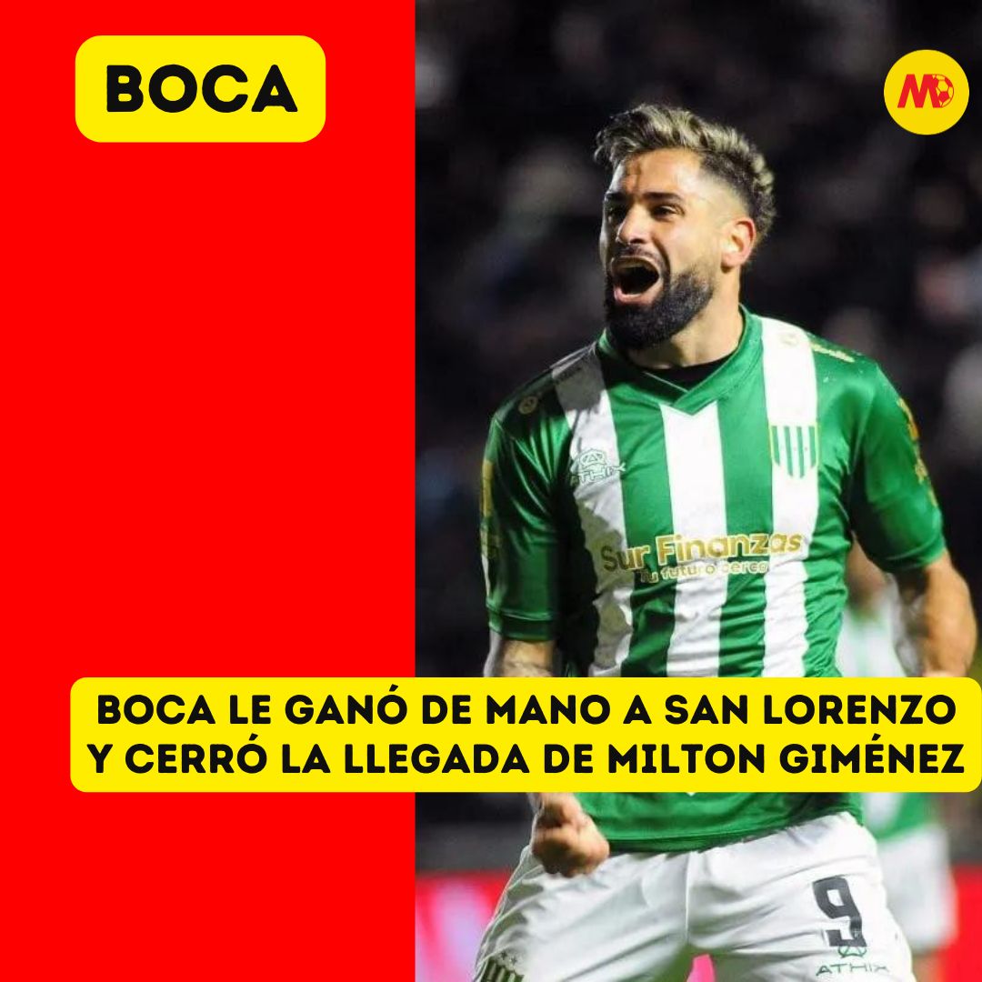 deportesminuto's tweet photo. BOCA SUMA UN DELANTERO 🔥

💥 Si bien parecía que se iba a San Lorenzo, los problemas del Ciclón hicieron que Boca se metiera en la puja por Milton Giménez. https://t.co/4AUMtMRPRu