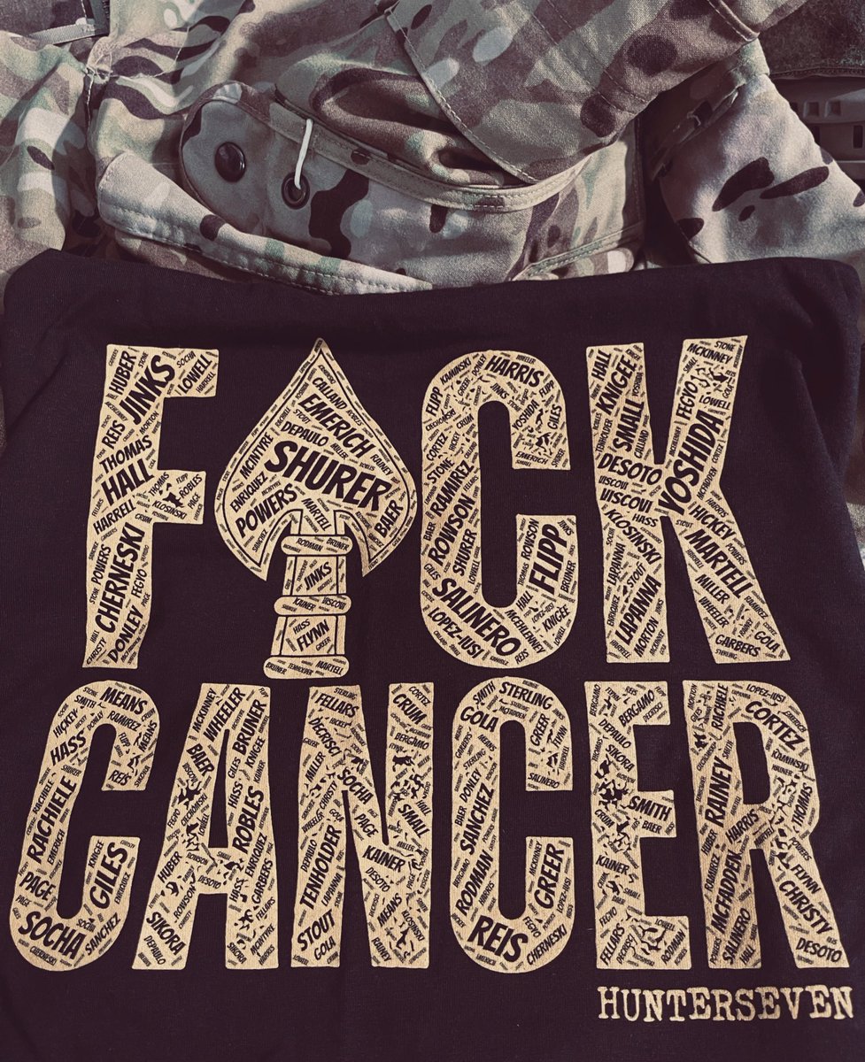 H7Foundation's tweet image. Grab a patch, a shirt, make a donation - everything helps. Each dollar spent is being used to screen #SpecialOperators for cancer.

HunterSeven.org/FckCancer