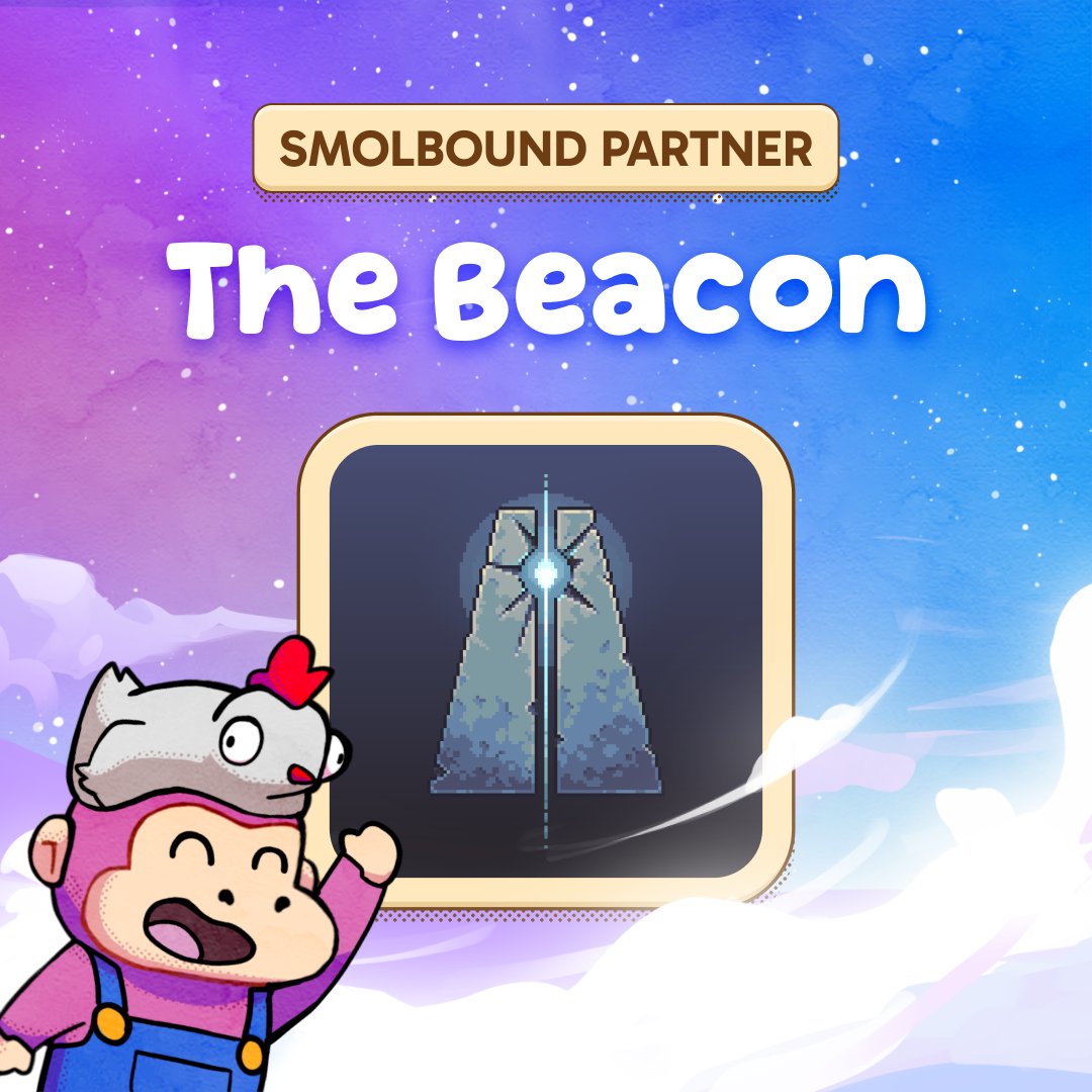 Welcoming <a href="/The_Beacon_GG/">The Beacon</a> as a partner in our AL campaign ⚔️🐵

🤝 WOP, FC, and Pet NFT holders can claim 7500 INSPO to boost their leaderboard rankings towards earning an AL packed with perks!

👕 A Smolbound-themed Beacon item will be added in the future!

Claim your INSPO👇