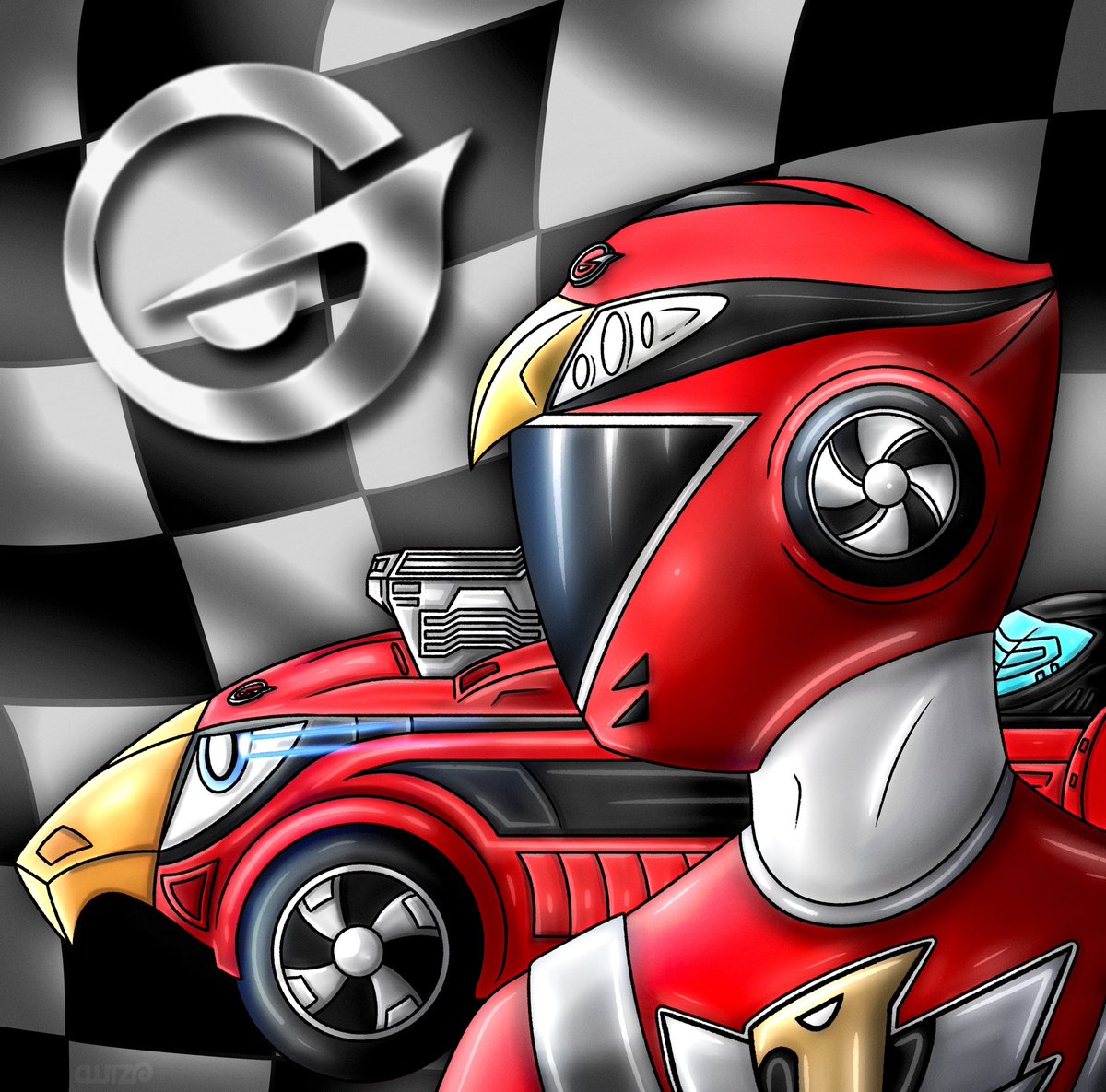 silphymonster's tweet photo. 🏎️🦅 GO-ON RED - SPEEDOR 🦅🏎️
#supersentai #goonger #powerrangers
#powerrangersrpm #rpmred #toku #tokuart #tokustatsu https://t.co/PtvRgcqoqS