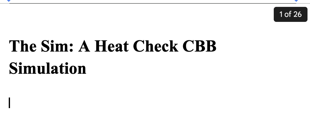 HeatCheckCBBSim's tweet photo. Appreciate the patience! We're getting closer and closer. https://t.co/fPMZab7HJ8
