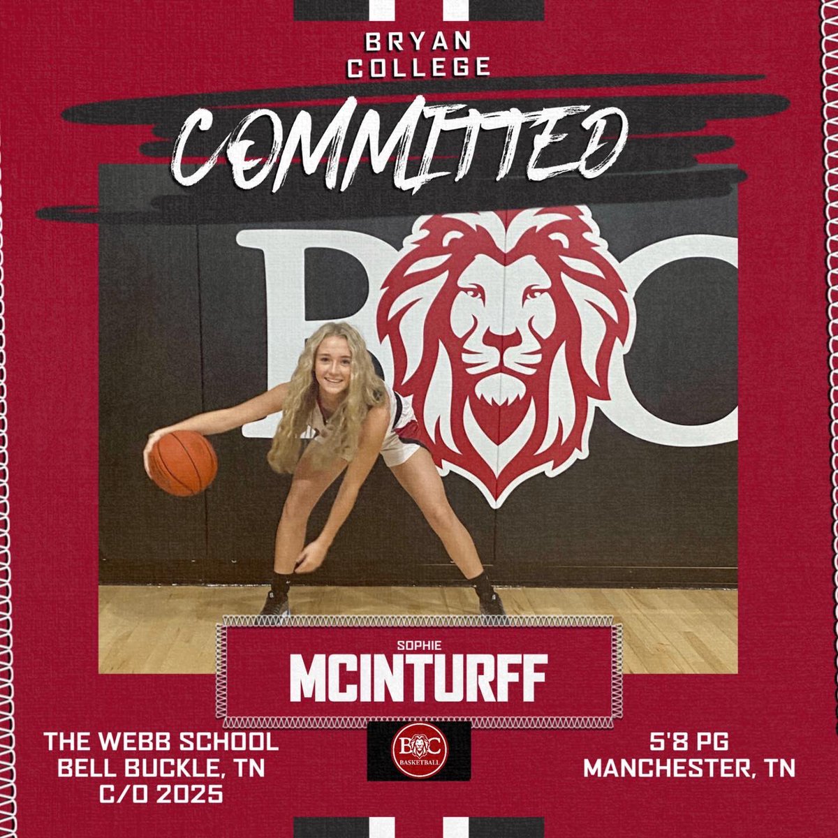 McinturffSophie's tweet photo. Thank you to everyone who has helped me accomplish my dreams!
After much prayer, I am proud to announce my commitment to Bryan College to continue my athletic and academic career! Go Lions!!🦁 https://t.co/7MOZGRU7FY