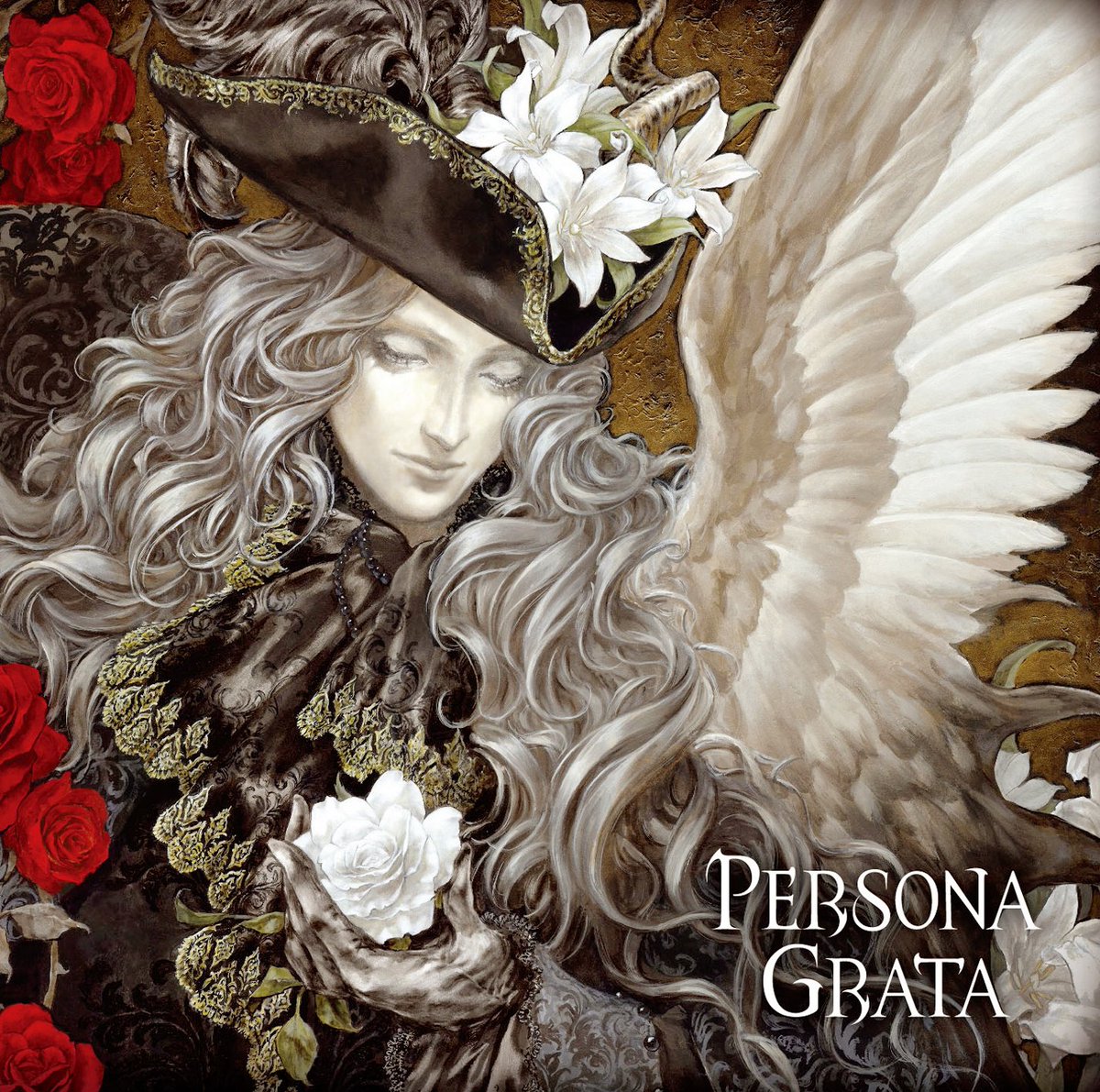alucarddaily's tweet photo. Artwork for KAMIJO's "TEMPLE-Blood sucking for praying", "Symbol of the Dragon", and "Persona Grata" EPs by Castlevania artist Ayami Kojima 🦇 https://t.co/Mhg3SuiJvj