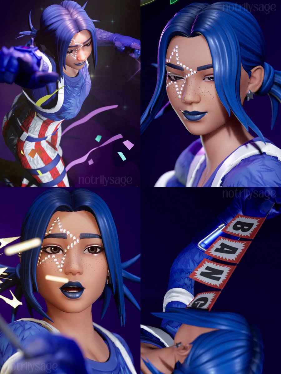 notrllysage's tweet image. fireworks team leader syd  🎆💙

#fortnite #fotography