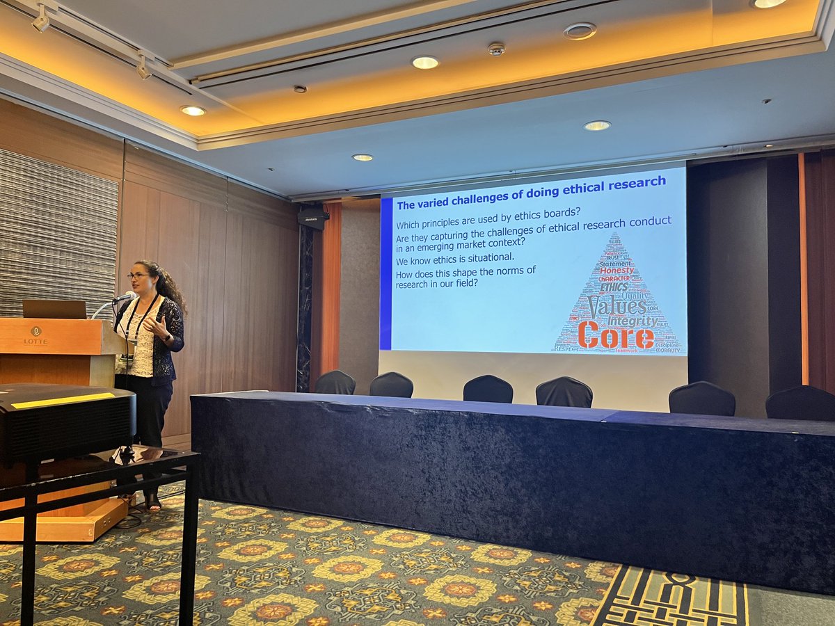 Melodena's tweet photo. Ethics is contextual - so what does it mean in emerging market research? @AIB_World what is the role of #wasta? #networking (#ai) #vulnerablecommunities https://t.co/zXcnjJGQ38