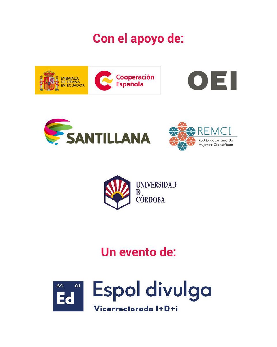 🔝Te presentamos otro grupo de 3/10 investigadoras que estarán en #EllasYLaCiencia 🥳 

¡Nos quedan pocos espacios! 😱

Inscríbete ⬇️

forms.gle/54MKhoRUMgUbuZ…

📆sábado 6 de julio 
⏰10:00
📍Teatro Centro de Arte 

¡Te esperamos!