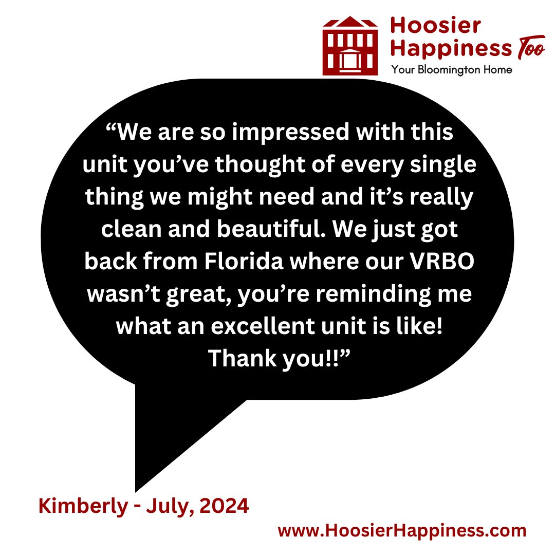 HoosierHappines's tweet photo. VRBO, Airbnb, https://t.co/MdlsgokIJr - regardless of your preferred platform, we want to be your favorite short-term rental (ok, your two favorite short-term rentals)!
https://t.co/ct0sNi7fOh
#bloomington #btown #visitbloomington #iubloomington #iubb #iuwbb #indianambb #iufb https://t.co/l9KS7XdGb9