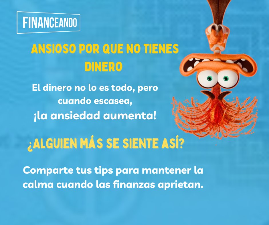 Financeando_'s tweet photo. 😕 ¿Te Sientes Ansioso Por La Falta de Dinero?😞
#Ansiedad #Económico #consejos #SaludMental #FinanzasPersonales #TipsDeDinero #EconomíaFamiliar #AutoAyuda #Financea https://t.co/U493xKIO0q