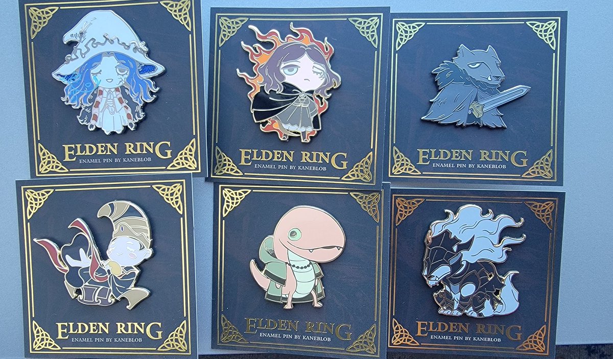 I made some goofy Elden Ring pins