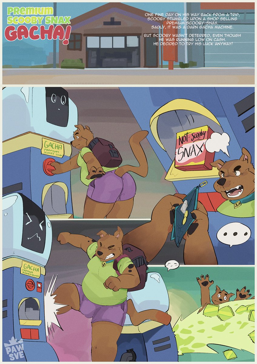 pawsve's tweet photo. 🍪[Short Comic] Premium Scooby-Snax 🍪

I experimenting with more retro look, pretty happy with the result, and i enjoy those pixelated brush, i wish you guys enjoy it too ☺️

Really like Tony, he's really sexy tiger! 🐯 https://t.co/Kt1pYvPCO4