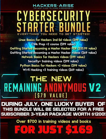 three_cube's tweet photo. Looking to Start a Career in Cybersecurity?    

Then, look to the Cybersecurity Starter Bundle!    

Everything you need to get started    

Includes the brand new Remaining Anonymous v2   

Just $169 during July

https://t.co/xaFee5OKW6 https://t.co/5UB1EjoWLr