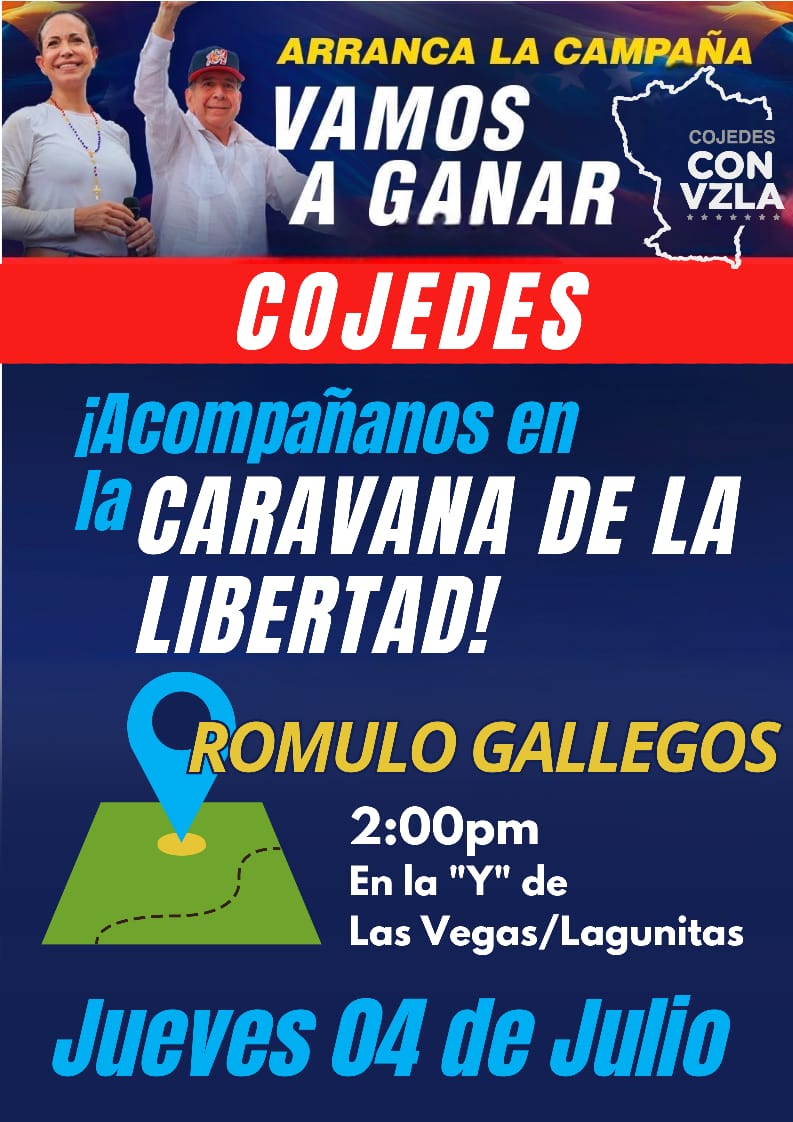 Atentos #RomuloGallegos #Cojedes 
#EdmundoPresidente