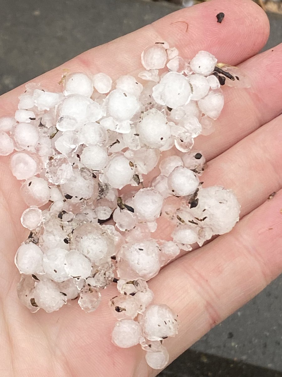 Pea sized hail at Consort AB with non warned system at 5:45pm July 3rd #hailresearch