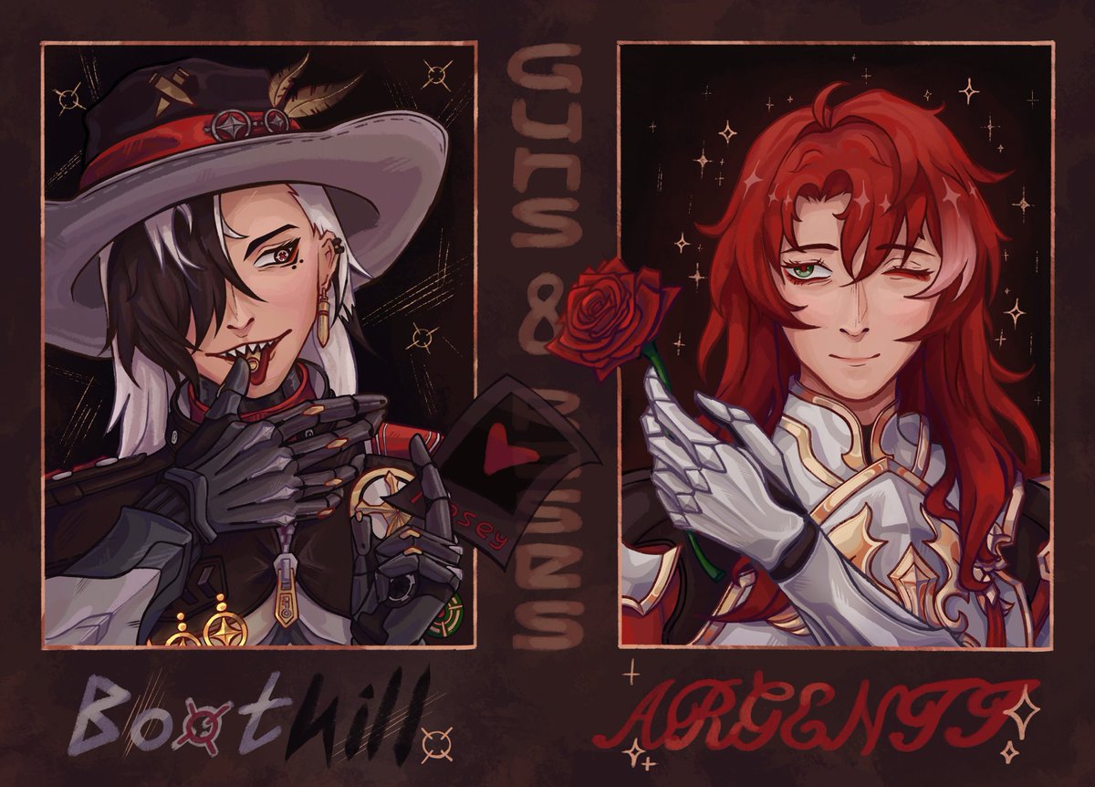 eeyfal's tweet photo. #Argenthill #Argenti #boothill #hsr #HonkaiStaiRail 
The cover for my fic on the platform Ficbook https://t.co/gkuGjY6hA6