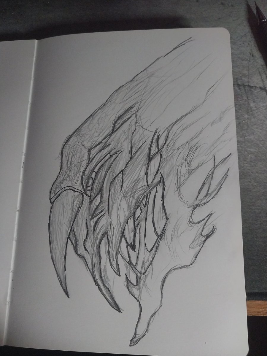 A drawing i made a while back thought i'd bring it into the light