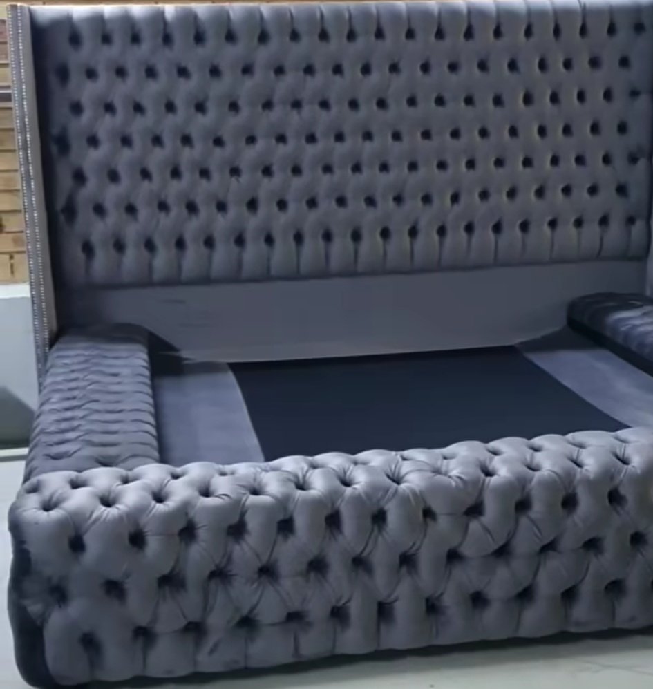 FemFurnitures's tweet photo. Sleigh bed king https://t.co/oY1QuJw8lN