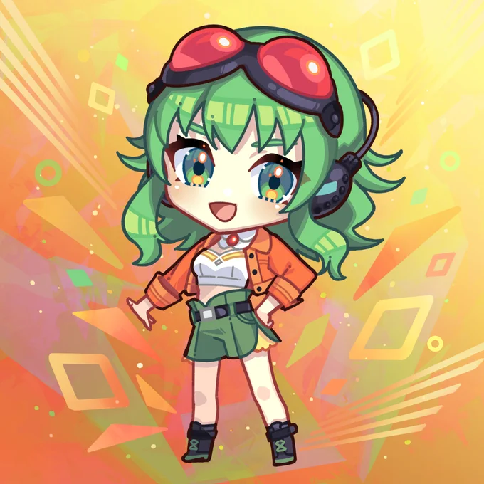 こちらはミニソリッドGUMIちゃん!いろんな楽曲とご一緒できますように 