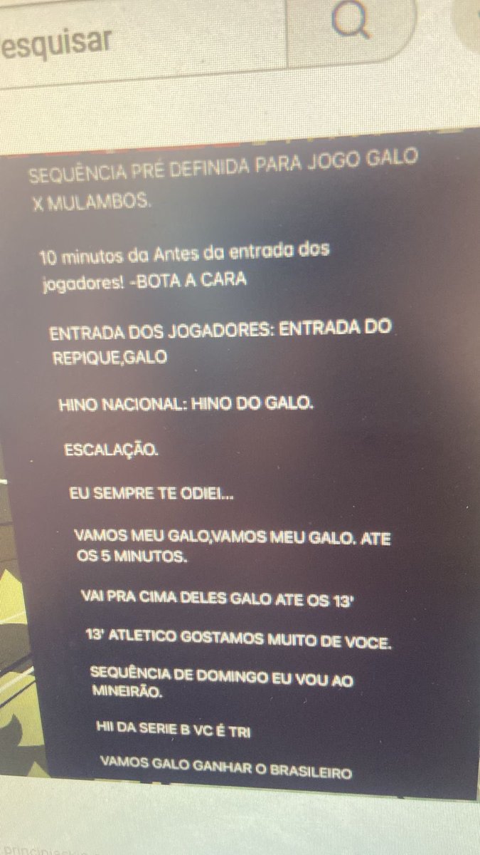 LeonelGladstone's tweet photo. Qual música a torcida do atlético deve estar cantando agora? 🤔 https://t.co/Tn8CK83jvU