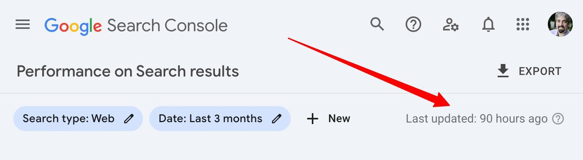 rustybrick's tweet photo. Hit 90 hours - wonder when Google Search Console will show fewer hours - story updated at https://t.co/8F5p9IenvL https://t.co/nptWKZbaPB