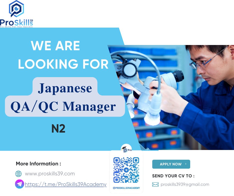 😍[𝐃𝐢𝐬𝐭 𝟏, 𝐇𝐲𝐛𝐫𝐢𝐝] 𝐐𝐀/𝐐𝐂 𝐌𝐚𝐧𝐚𝐠𝐞𝐫 𝐉𝐚𝐩𝐚𝐧𝐞𝐬𝐞 𝐍𝟐 ~ 𝟐𝟓𝟎𝟎$ 𝐠𝐫𝐨𝐬𝐬 *𝐜𝐚𝐧 𝐩𝐚𝐲 𝐨𝐯𝐞𝐫 𝐫𝐚𝐧𝐠𝐞*
👉Click here for more details: proskills39academy.com/2024/07/04/%f0…