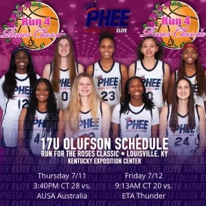 The countdown has started! I’m excited to get back on the court with my teammates! Coaches come check us out! #Phee #17u #CoachO