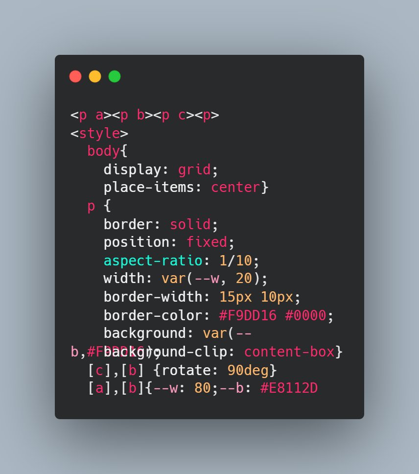 pointerToPixel's tweet image. day 186                                                                           

CSS battle #186- Guernsey                            

#100DaysOfCode #CSS #CSSBattleChallenge