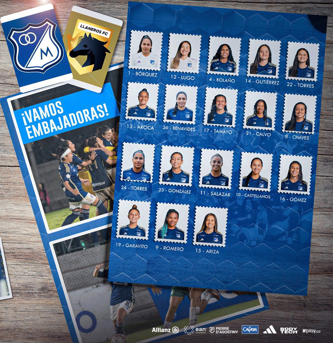 LPEmbajadora's tweet image. #Femenino | Concentradas 🆚 Llaneros: 

Ingresa ✅:
Reina #Torres 

NO concentra ❌:
Diana #Celis 

#CreemosEnEllas 👱‍♀️💙