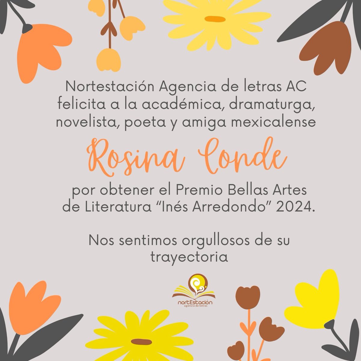 ¡No cabemos de la felicidad! #RosinaConde ¡muchas felicidades!, eres un orgullo para las letras bajacalifornianas
