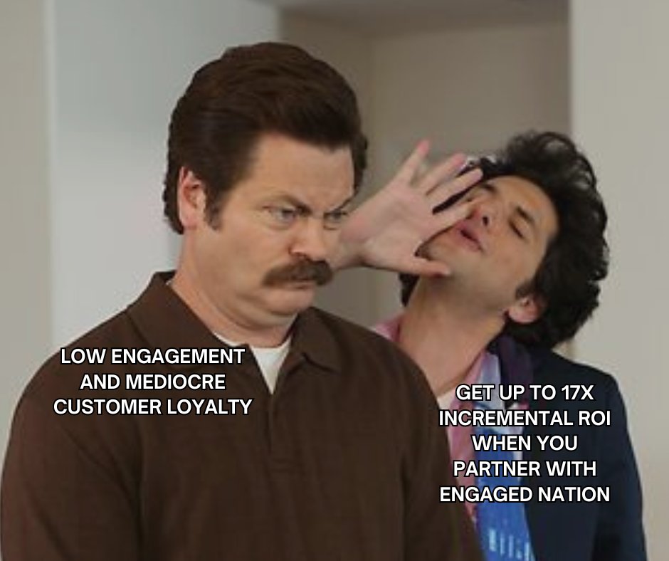 EngagedNation's tweet photo. We're just sayin... 🤷

Share with someone who could use better ROI... 👀  

#MarketingAgency #LoyaltyPrograms https://t.co/HRtKz5c4tk