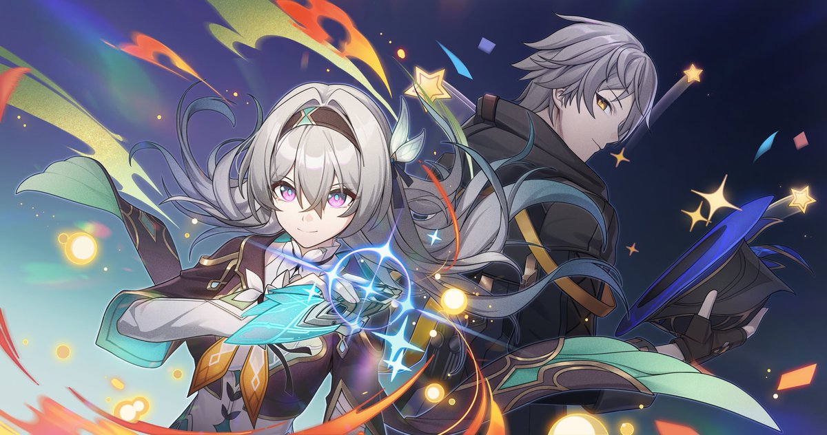 JCJCJCZ's tweet image. #HonkaiStaiRail #FireFly #ホタル

画了流萤和开拓者🥰