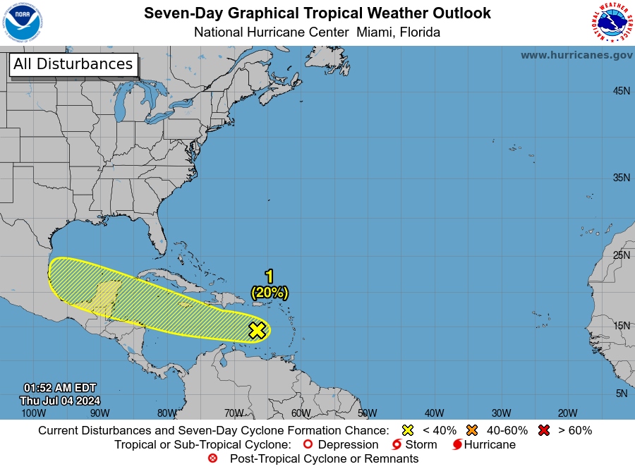 LimWeather's tweet photo. D34 ATL #HurricaneSeason2024 2am EDT
#Invest96L in E #CaribbeanSea has 10% chance to become TC in 2 days,20% in 7 days interests in #Jamaica,#CaymanIslands,#Yucatán,#Mexico,#Belize should watch closely
#Wxtwitter #tropicswx #HurricaneSeason #wxx #AL96 #96L #Debby #BayofCampeche https://t.co/Uc20XHYj24
