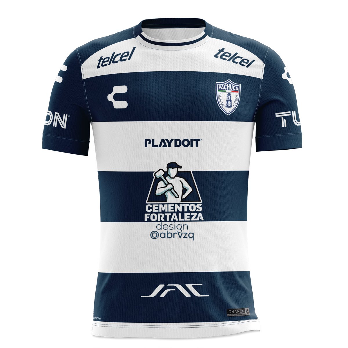 bradavz's tweet photo. @Tuzos @CharlyFutbol @Telcel @CementosF @playdoitmexico @JACMotorsMX @TUDNMEX @CrimsaGrupo #FriendlySponsor: la propuesta para que las camisetas de futbol luzcan bien. https://t.co/Ye1x9HF5r3