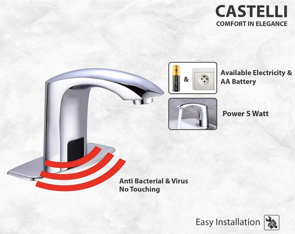 hnlbyprv's tweet image. 3. ￼Keran Wastafel Castelli Keran Sensor Basin Faucet - 1255337
Link shopee: s.shopee.co.id/6KjkkJwM4U
Link tokped: tokopedia.link/8DCFGPhZWKb
