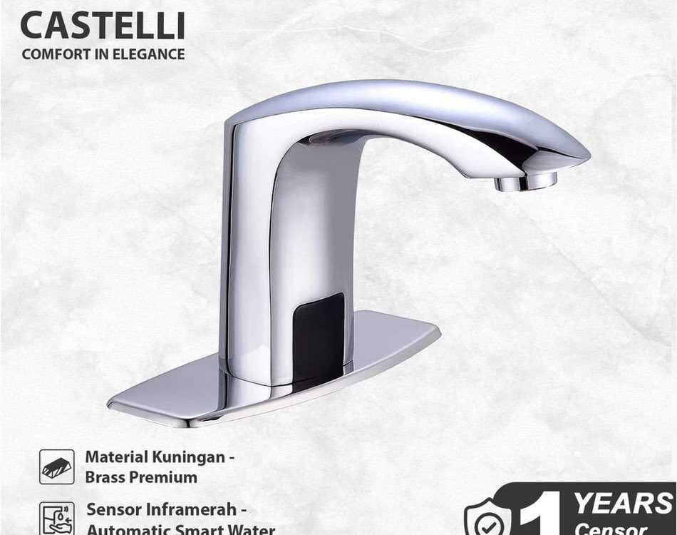 hnlbyprv's tweet image. 3. ￼Keran Wastafel Castelli Keran Sensor Basin Faucet - 1255337
Link shopee: s.shopee.co.id/6KjkkJwM4U
Link tokped: tokopedia.link/8DCFGPhZWKb