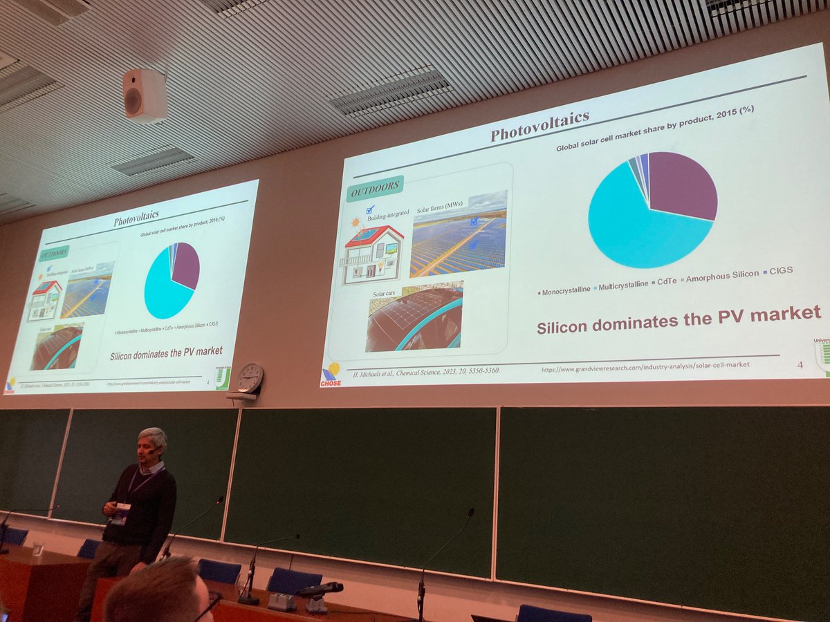 Welcome delegates to the 1st Indoor Photovoltaics Conference IPVC-1 at @TampereUni. We are off to a flying start with an invited talk by Thomas Brown, University of Rome "Tor Vergata". Looking forward to two days of cutting edge indoor PV research presentations!
