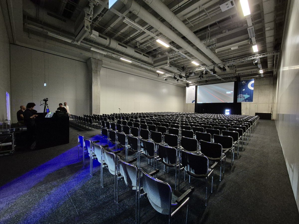 Calm before the storm. My talk is scheduled today at 1:25 PM in the Hangouts room. See you there! #dcbln24