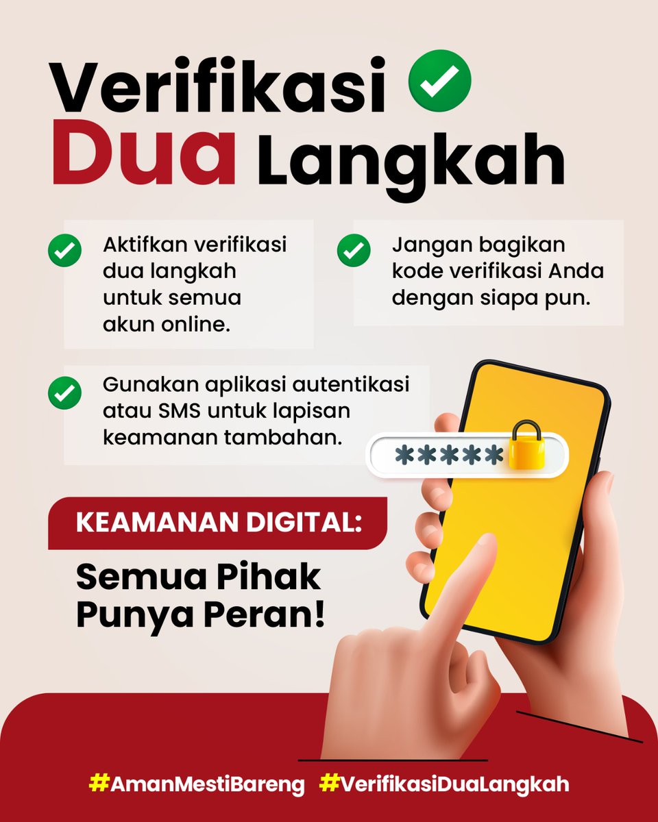 Xab297's tweet photo. #AmanMestiBareng yaaa gaiss, jangan lupa untuk selalu jaga data kalian https://t.co/OoZB7Smexa