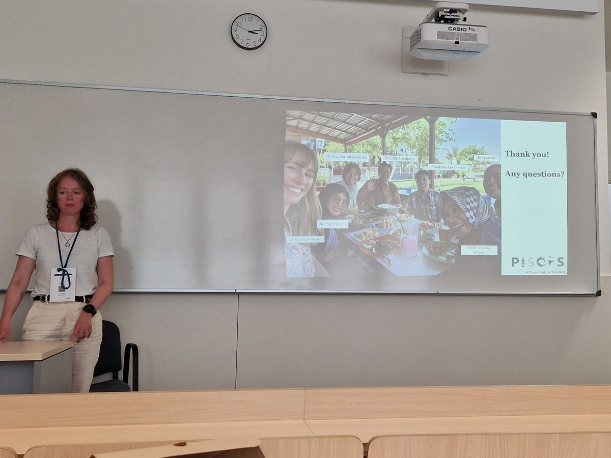 Great talk about how community attachment (to the people but also attachment to local nature) impacts how people manage their waste in Indonesia (do they 🔥 ♻️ 🚮...) during <a href="/IAPS2024/">IAPS 2024 Conference</a>. Well done @Ana_Voronkova and <a href="/PISCESnews/">PISCES</a> WP4 team
