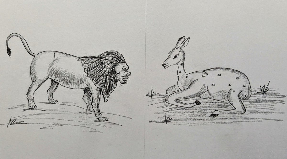 ColorartIdeas's tweet photo. Animal study getting interesting 😊
#Sketching #aminal #lion #deer #wild #pencilart #drawing #colorartideas https://t.co/pdUajUoK2D
