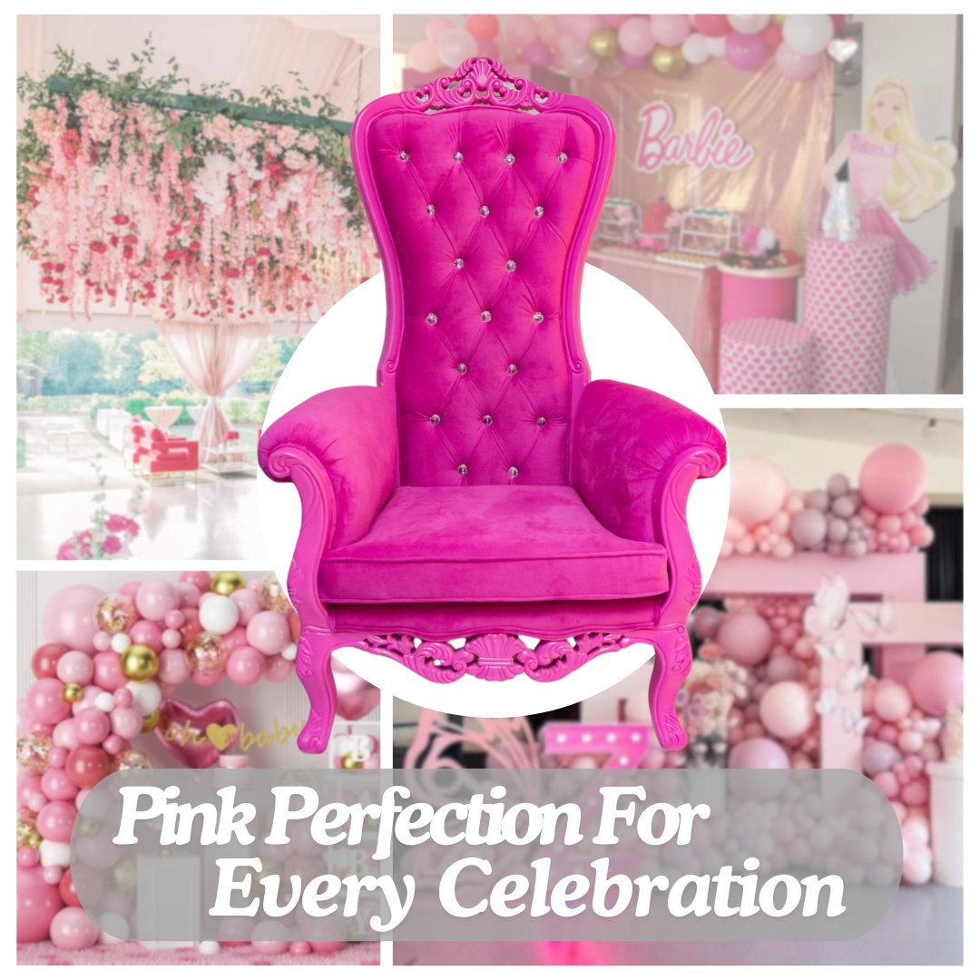 VegasThrones's tweet photo. Introducing our Princess Pink Royalty Throne, perfect for any celebration! Whether it’s a birthday bash, a baby shower, a bachelorette party, or a bridal shower, this throne adds a touch of pink perfection to your event. 

📞 (702) 768-9801 | ✉️ Info@VegasThroneRental.com https://t.co/LbkDG5KpKM