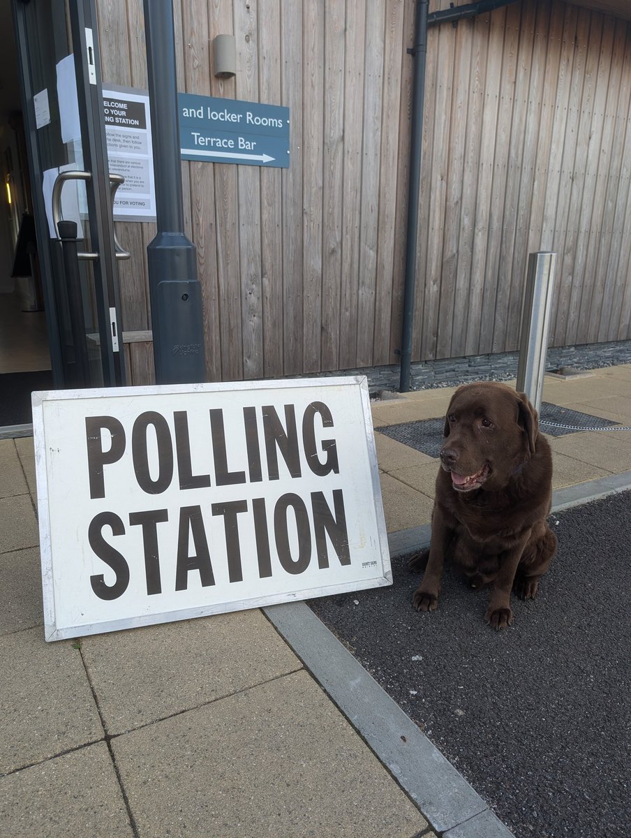 All done! #dogsatpollingstations