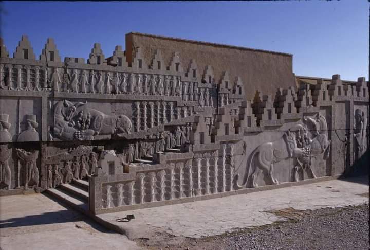 The relief that once graced the northern stairs of the Apadana at ...