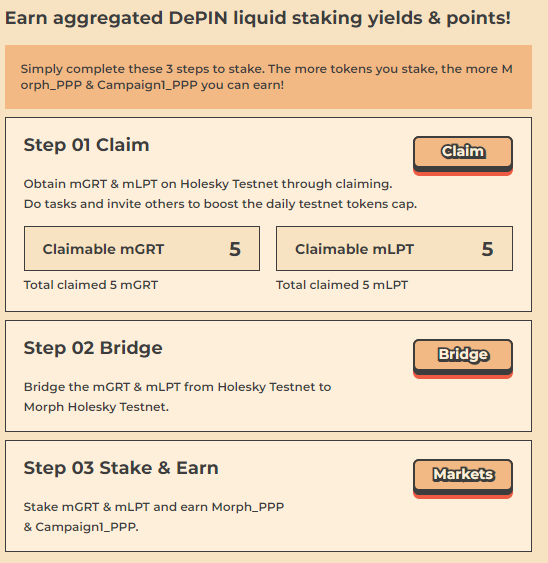 John | Nubit Squad (@johncoffeekoin) on Twitter photo Hướng dẫn tương tác với toàn bộ dapp trên Morph
Nói chung làm testnet, nên mỗi dapp anh em ráng tương tác vài lần, cũng chẳng mất gì.
1. Chuẩn bị ETH Holesky và Bridge sang Morph Testnet
Faucet: 
holesky-faucet.pk910.de
cloud.google.com/application/we…
Bridge: Hướng dẫn tương tác với toàn bộ dapp trên Morph
Nói chung làm testnet, nên mỗi dapp anh em ráng tương tác vài lần, cũng chẳng mất gì.
1. Chuẩn bị ETH Holesky và Bridge sang Morph Testnet
Faucet: 
holesky-faucet.pk910.de
cloud.google.com/application/we…
Bridge: