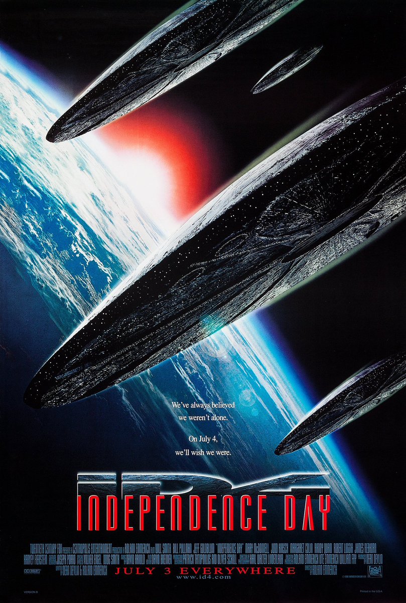 UJStrikesBack's tweet photo. Happy 28th Anniversary to Independence Day! 🥳🎉

#IndependenceDay #WillSmith #JeffGoldblum #MaryMcDonnell #RobertLoggia #HarveyFierstein #AdamBaldwin #JuddHirsch #PatrickTatopoulos #OliverScholl #KarlWalterLindenlaub #DavidBrenner #VolkerEngel #DouglasSmith #DeanDevlin #ID4 https://t.co/kEggCbmNcm